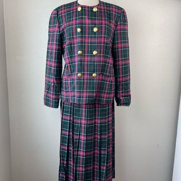 NWT Pendleton Matching Plaid Dress Jacket and Skirt - Picture 1 of 14